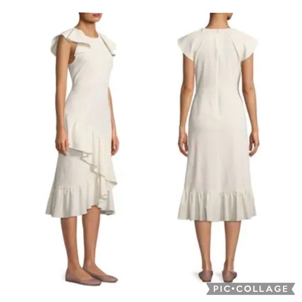 Prose & Poetry Cadence Shell Ruffled Midi Dress Size XS NWT